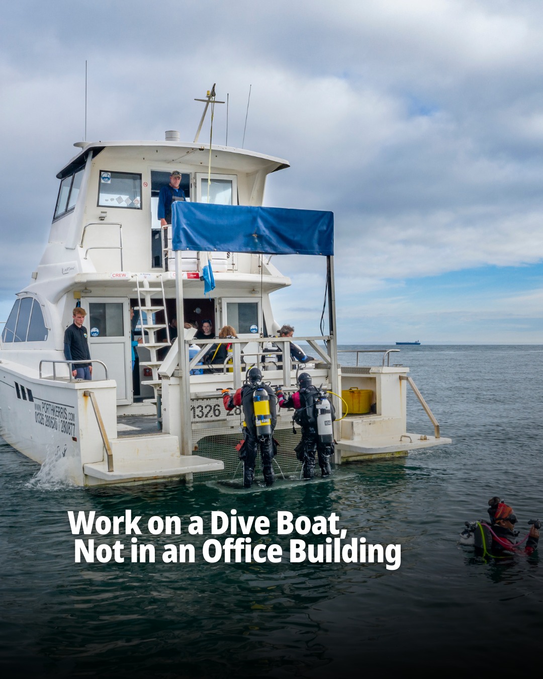 Work on a dive boat, not in an office
