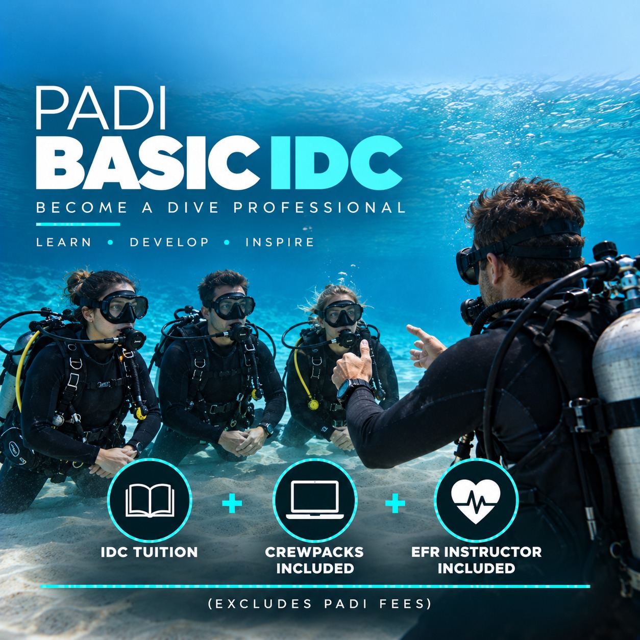 PADI Basic IDC instructor development package in Khao Lak