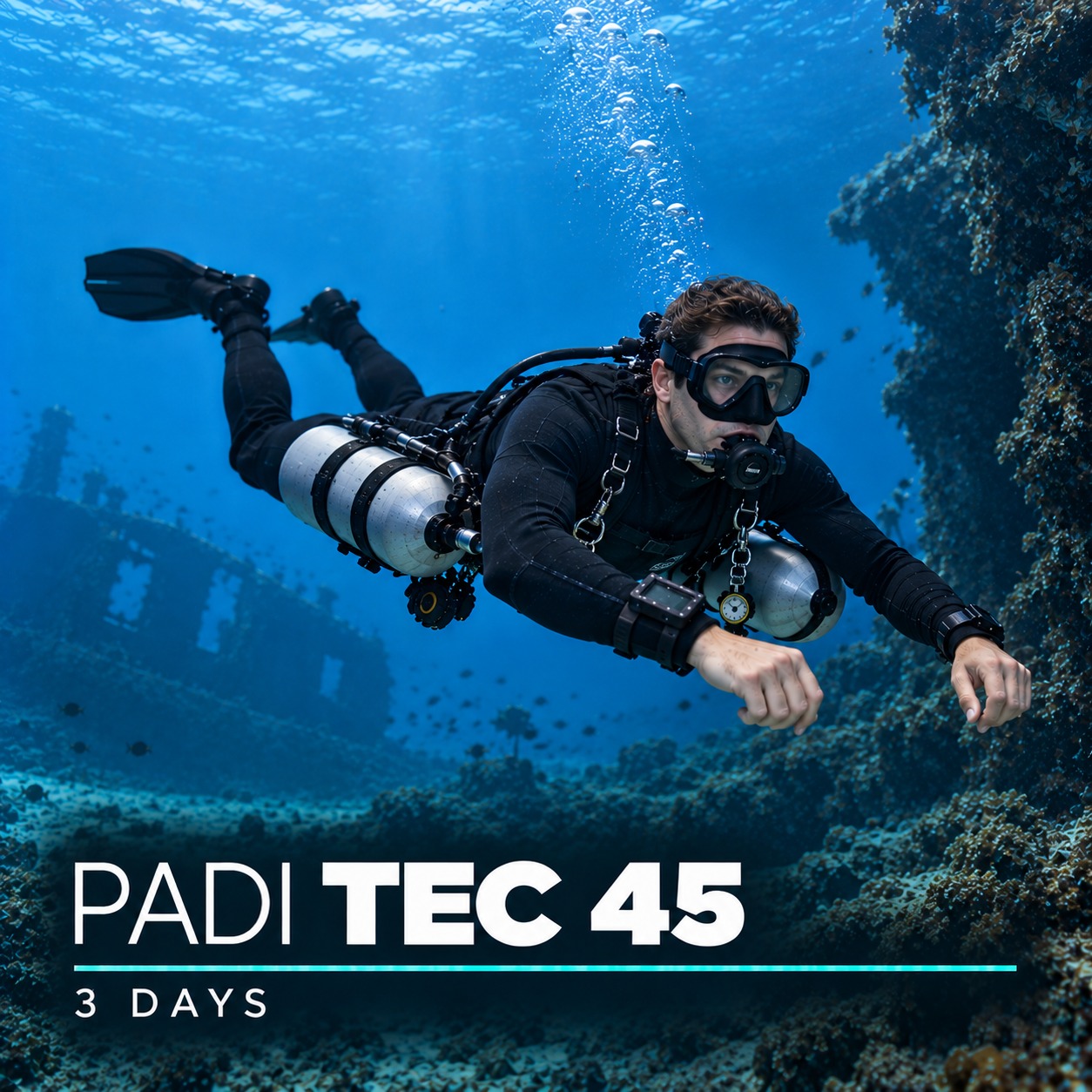 PADI Tec 45 technical diving course in Khao Lak