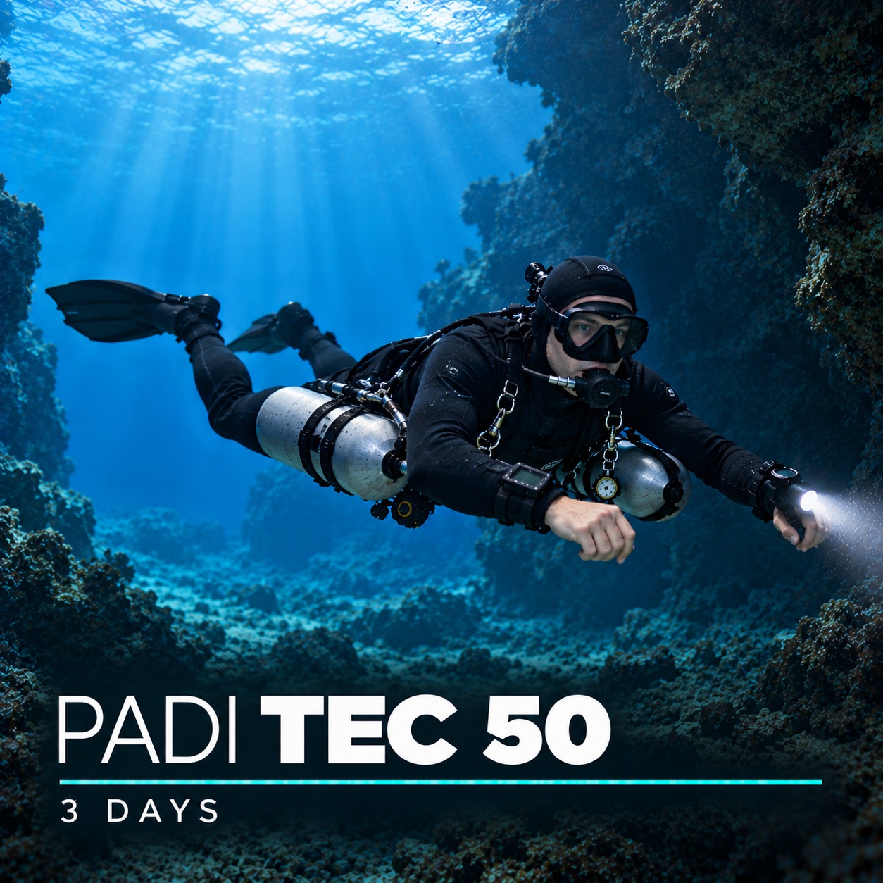 PADI Tec 50 technical diving course in Khao Lak