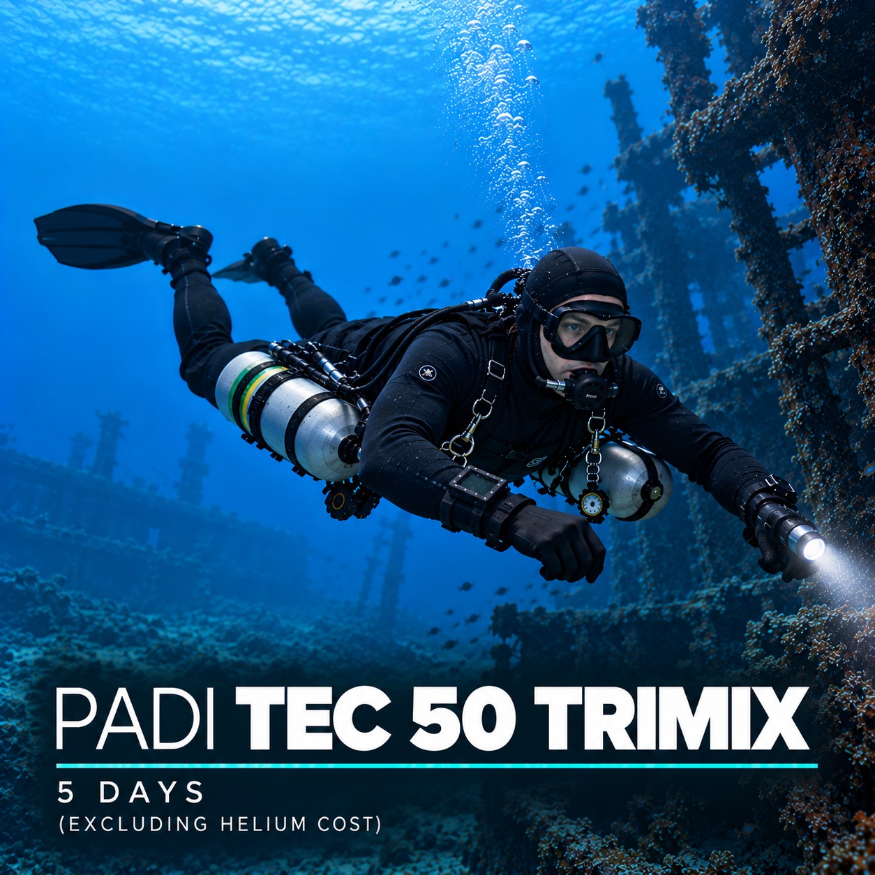 PADI Tec 50 Trimix course in Khao Lak
