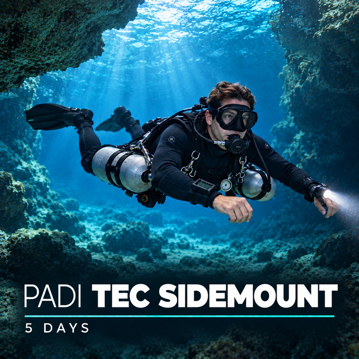 PADI Tec Sidemount course in Khao Lak